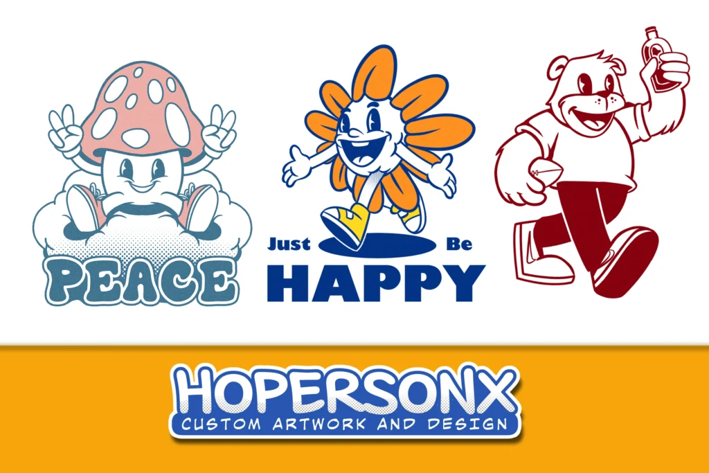 Mastering the Art of Retro Cartoon Sticker Design: A Step-by-Step Guide for Professionals